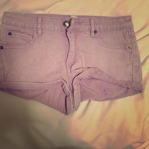 Forever21 purple denim shorts