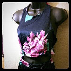 Floral tank and shorts set