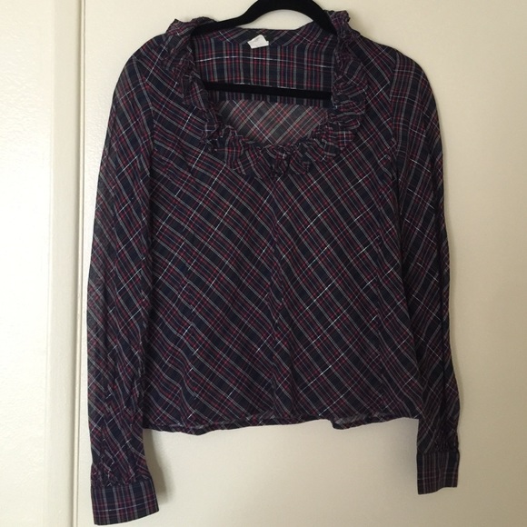 Plaid blouse