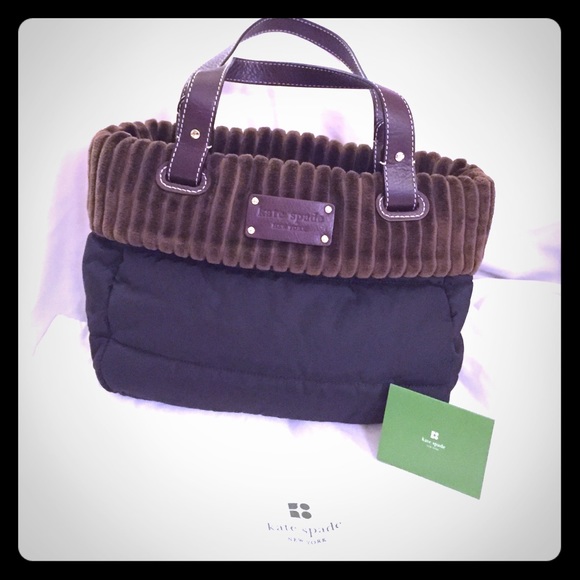 NEW Authentic Kate Spade HandleBag Black w/ Brown