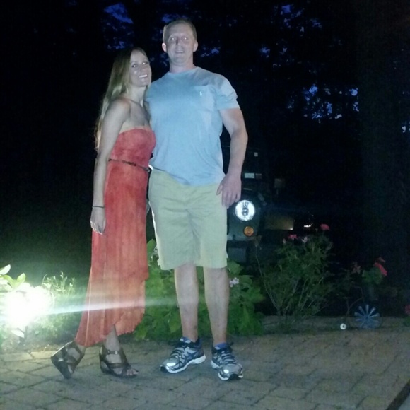 The Beaded Belt and Tye Dye Orange Dress