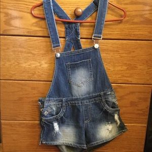 Almost Famous Denim shortalls
