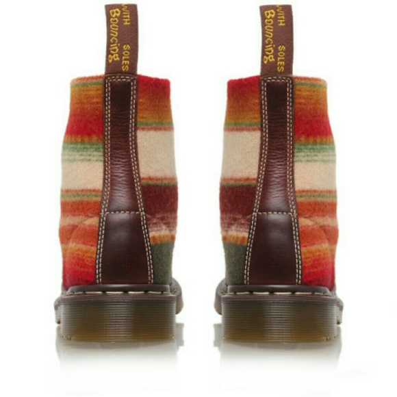 DR MARTENS + PENDLETON Wool & Leather 1460 Boots - Picture 2 of 4