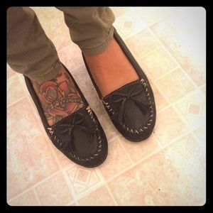 Mocassins loafers oxfords flats size 8 black