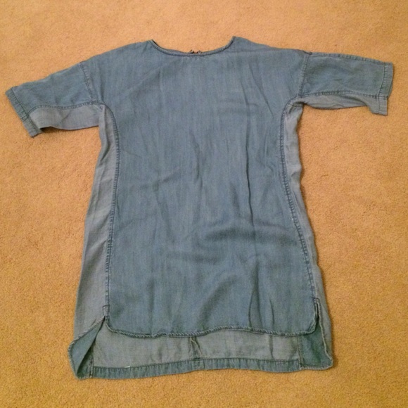 Denim tee shirt dress