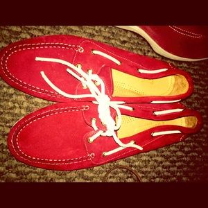 Paul Fredrick Men's Size 9 red slip on shoe
