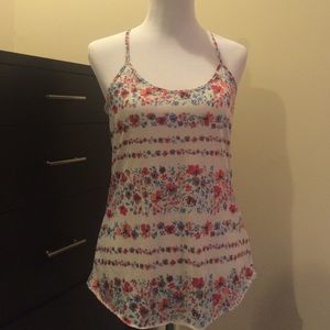Urban Outfitters Floral Racerback Tank