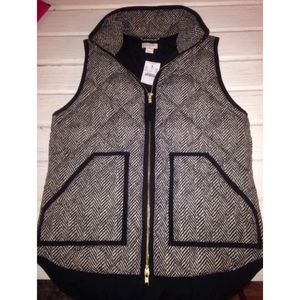 Jcrew herringbone vest