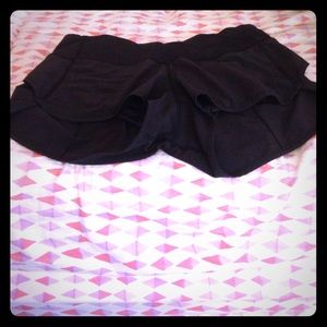 Black lululemon speed shorts