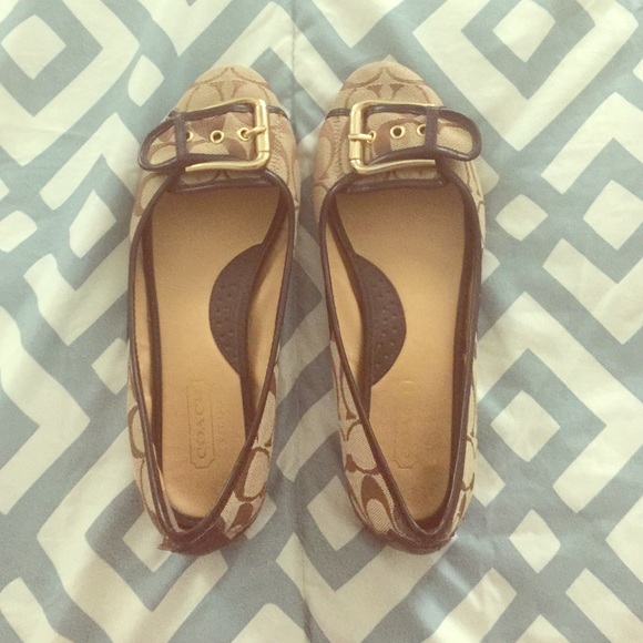 Coach buckled flats