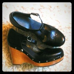 Ugg Chrissie T-Strap Maryjane Wedges