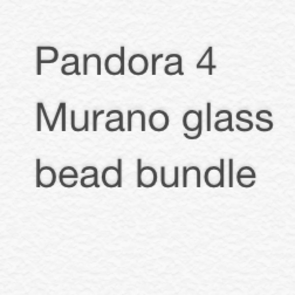 Authentic Pandora Murano glass bead bundle