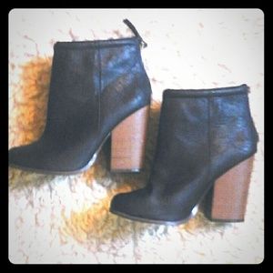 Torrid Black Block Heeled Vegan Leather Booties