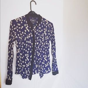 Penguin pattern anthropologie button up