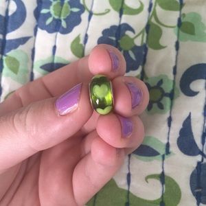 Green Morano glass Pandora charms