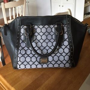 Black And Grey Nine West purse