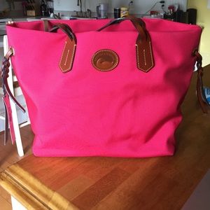 Hot pink Dooney & Bourke 'shopper' tote