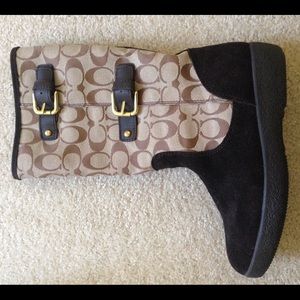 RESERVED COACH Tinah Khaki Suede Boot