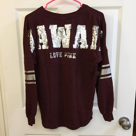 ✨OFFERS?✨ VS PINK Hawaii bling crewneck