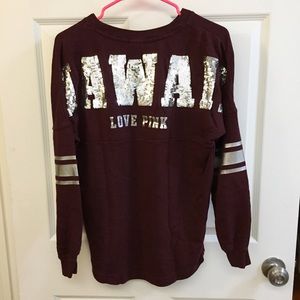 ✨OFFERS?✨ VS PINK Hawaii bling crewneck