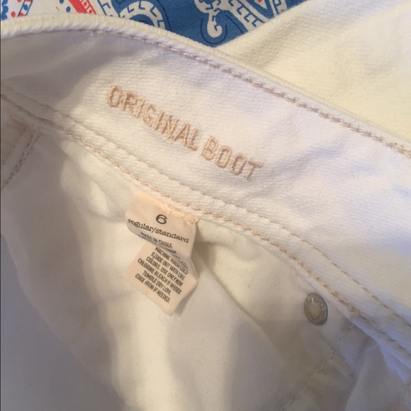 American Eagle White Bootcut Jeans