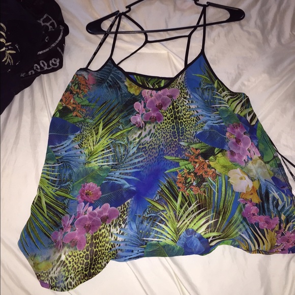 Floralish type of thin strapped top