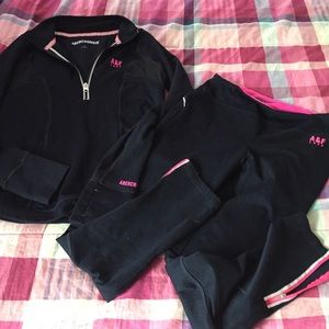 Abercrombie and Fitch workout set size medium