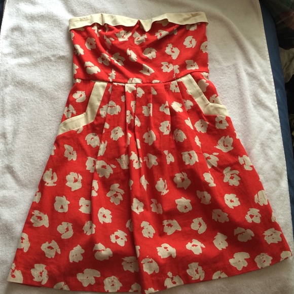 Urban Outfitters strapless COPE dress