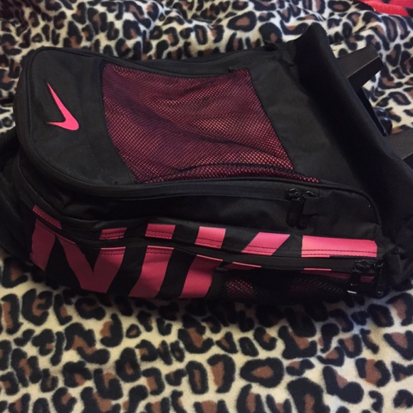 Pink and Black Rolling Nike Bookbag