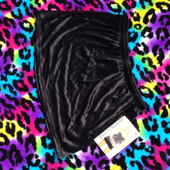 Silk mini lingerie skirt