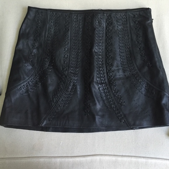 Leather mini