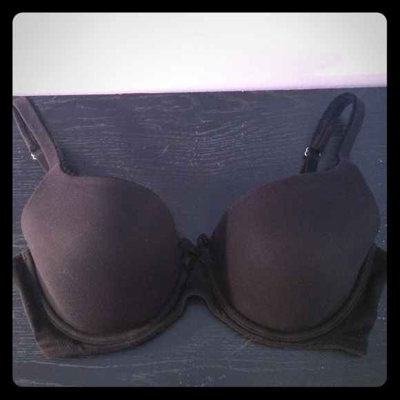 34D black lined demi bra from Victoria's Secret
