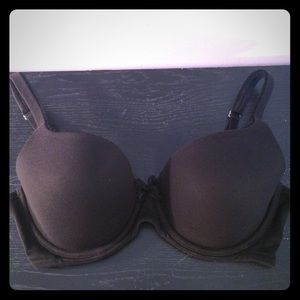 34D black lined demi bra from Victoria's Secret