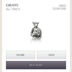 Pandora Giraffe Charm
