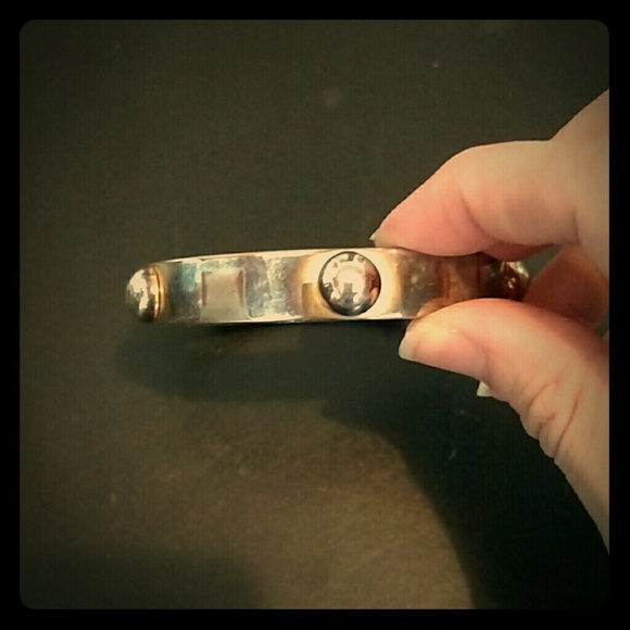 Burnished Rivet Bangle