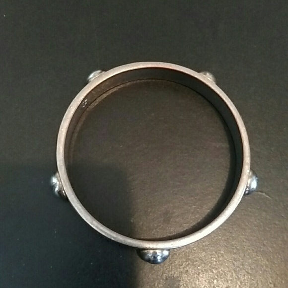 Burnished Rivet Bangle - Picture 2 of 2