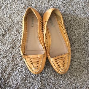 Final sale $5 | Ecote Yellow Leather Flats