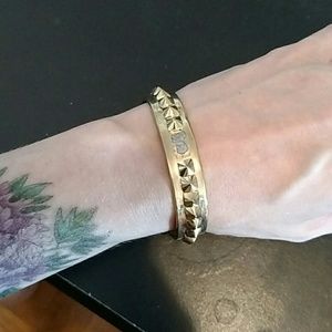 Studded Gold Tone Cuff