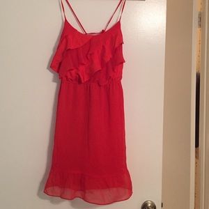 Red Chiffon Dress