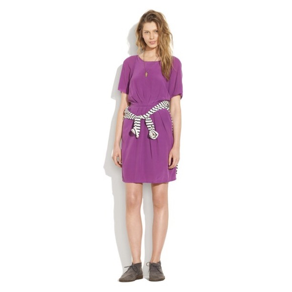 Madewell Dresses & Skirts - Madewell Broadway & Broome navy silk dress