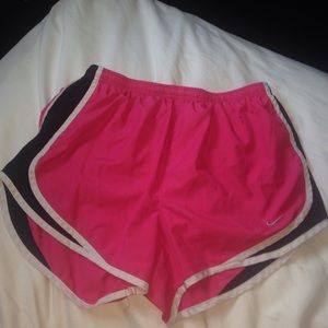 Pink Nike Women's tempo shorts