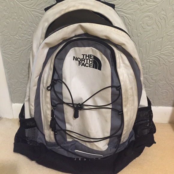 North Fave Jester white backpack