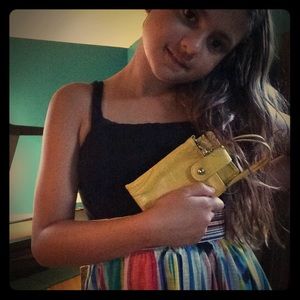 Yellow Wallet w/phone compartment