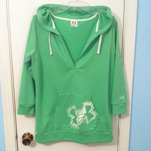 3/4 sleeve under armor pullover hoodie