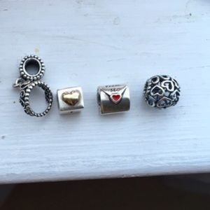 BULK 4 Authentic Pandora Beads