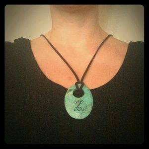 Monogrammed Jade Amulate