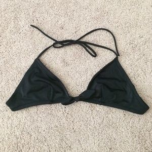 Victoria's Secret skimpy black bow triangle top