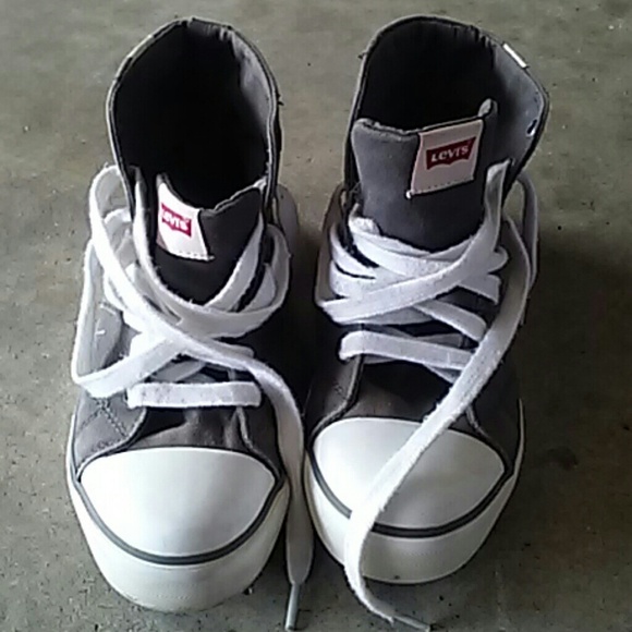 Boys Canvas Gray Shoes