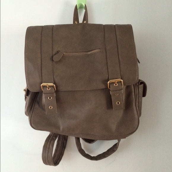 Leather urban outfitters backpack