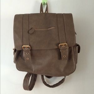 Leather urban outfitters backpack